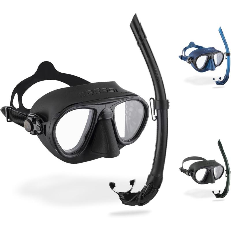 Cressi Mask And Snorkel Designed From Freediving And Scuba Diving