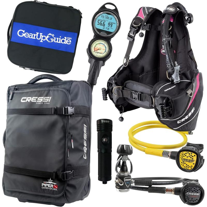 Cressi Travelight Lbs Scuba Diving Package Carry On Reg Dive