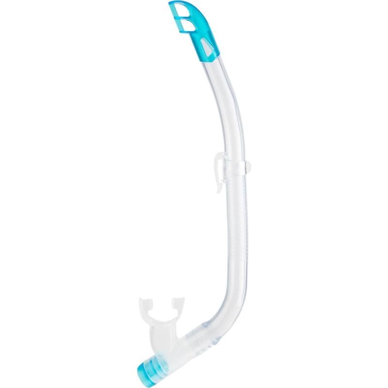 Cressi Kids Semi-Dry Snorkel – Splash-Guard on Top, Bottom Purge Valve ...