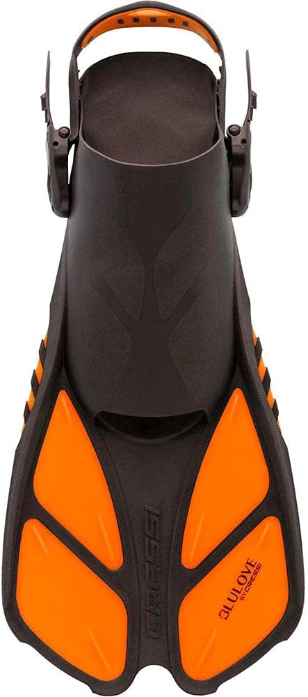 Cressi Adult Snorkeling Full-Face Snorkel Mask & Adjustable Fins Kit ...