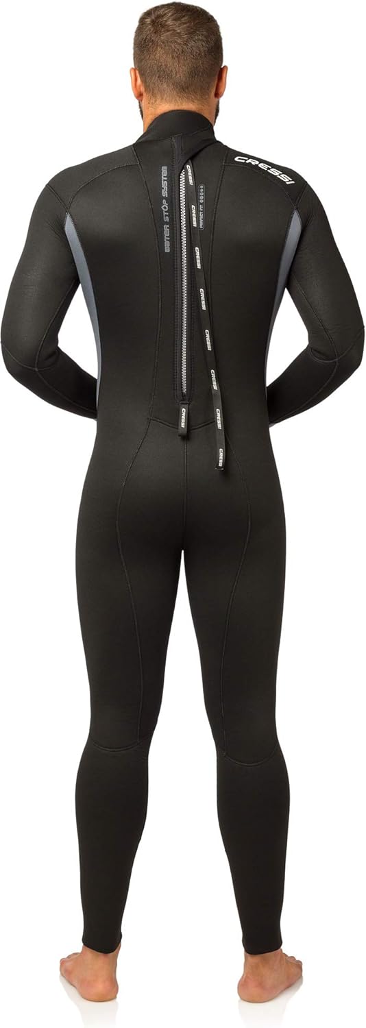 Cressi Men’s & Ladies’ Full Wetsuit Back-Zip For Scuba Diving & Water ...