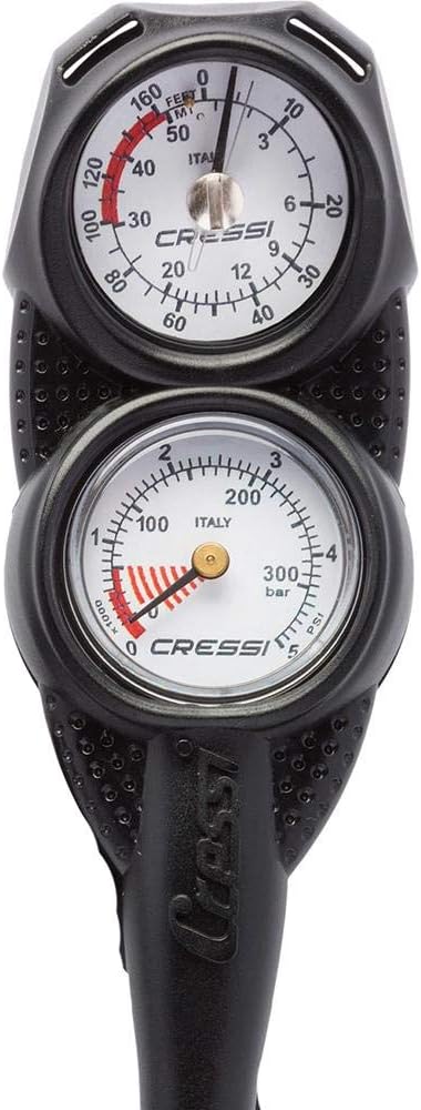 Cressi Scuba Diving Mini Console – Depth Gauge + Pressure Gauge ...