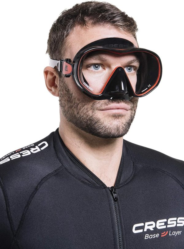 Cressi Single Lens Frameless Scuba Mask for Good Visibility – F-Dual ...