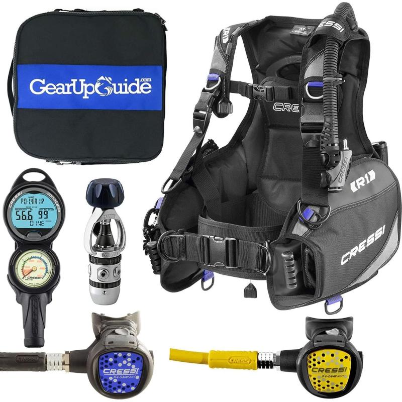 Cressi R1 BCD Donatello Dive Computer AC2 Compact Regulator Set GupG ...