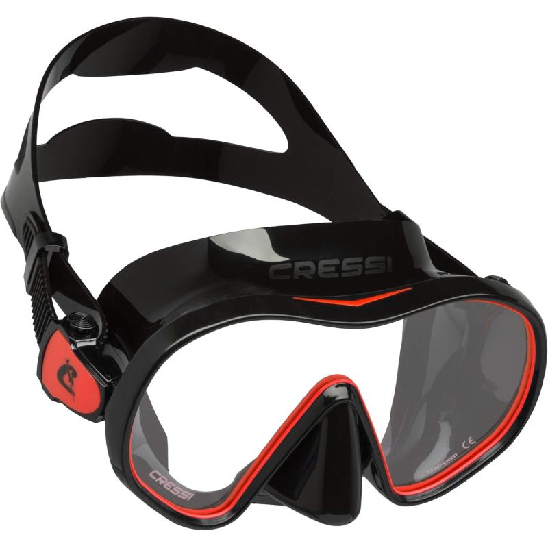 Cressi Single Lens Frameless Scuba Mask for Good Visibility – F-Dual ...